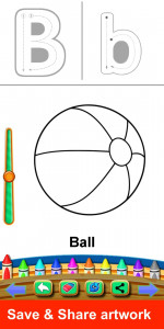 اسکرین شات برنامه Alphabet Coloring 4