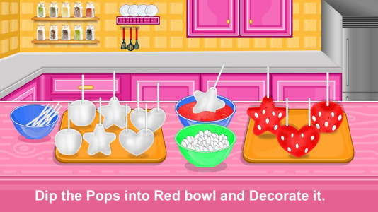 اسکرین شات 3 بازی Strawberry Pops- Cooking Games