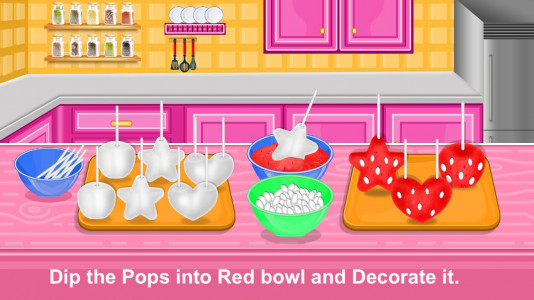 اسکرین شات 3 بازی Strawberry Pops- Cooking Games