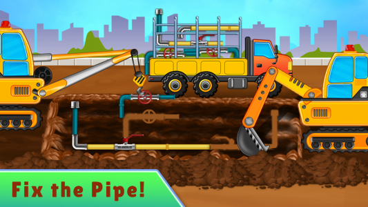 اسکرین شات بازی Kids Construction Vehicle Game 4