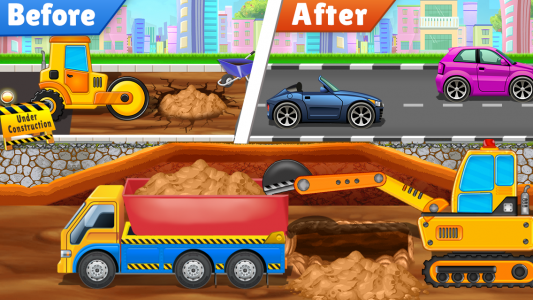 اسکرین شات بازی Kids Construction Vehicle Game 3