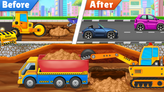 اسکرین شات 3 بازی Kids Construction Truck Game