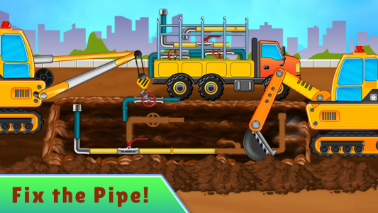 اسکرین شات 4 بازی Kids Construction Truck Game