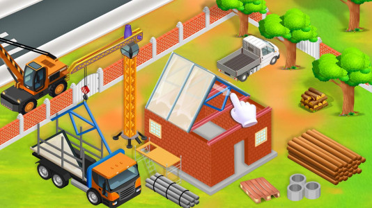 اسکرین شات 1 برنامه Little Builder - Truck Games