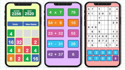 اسکرین شات بازی Math Games, Learn Add Multiply 6
