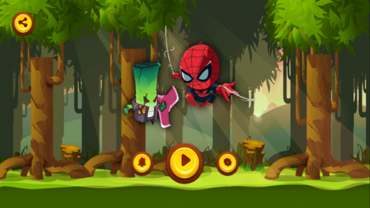 اسکرین شات 2 بازی اسپایدرمن( شورش درجنگل)
