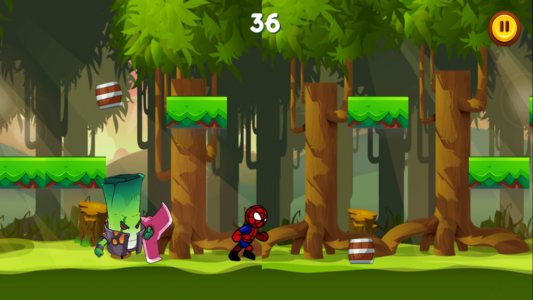 اسکرین شات 4 بازی اسپایدرمن( شورش درجنگل)