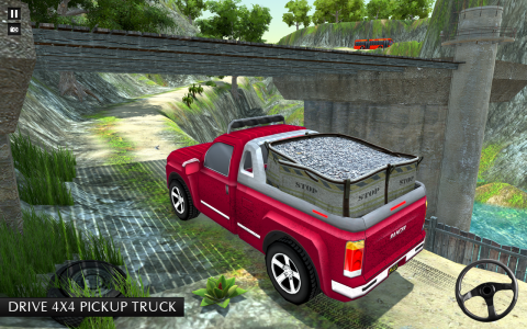اسکرین شات بازی Pickup Truck Driving 3D Game 4