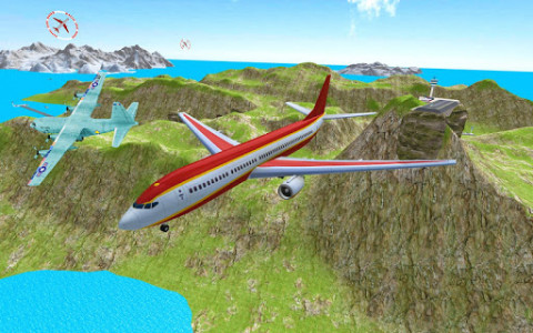 اسکرین شات بازی Airplane Flight 3D Simulator 1