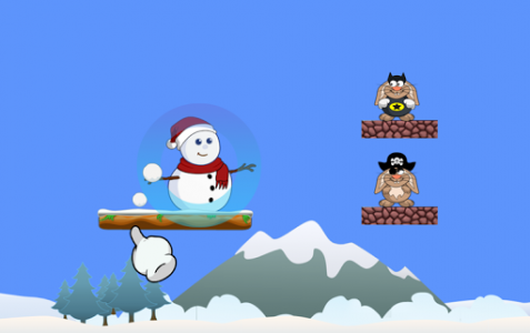 اسکرین شات بازی Snowman Ball Shoot 2