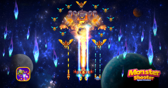 اسکرین شات 1 بازی Monster Shooter: Space Invader