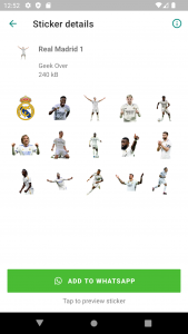 اسکرین شات 3 برنامه Real Madrid Stickers