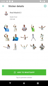 اسکرین شات 4 برنامه Real Madrid Stickers