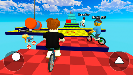 اسکرین شات بازی Obby bike: Parkour Adventure 1