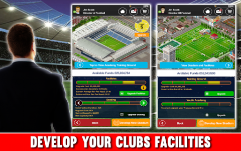 اسکرین شات بازی Club Soccer Director - Soccer Club Manager Sim 3