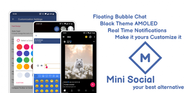 اسکرین شات برنامه Mini for Facebook - Mini Social 8