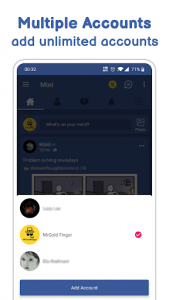 اسکرین شات برنامه Mini for Facebook - Mini Social 4