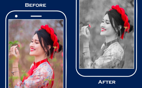 اسکرین شات 6 برنامه Blur photo color splash effect