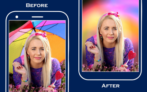 اسکرین شات 7 برنامه Blur photo color splash effect