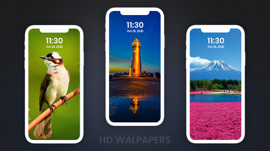اسکرین شات 1 برنامه HD Wallpapers - Backgrounds