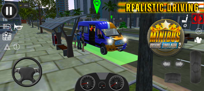 اسکرین شات بازی Minibus Simulator-City Driving 3