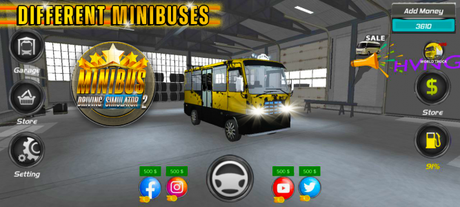اسکرین شات بازی Minibus Simulator-City Driving 4