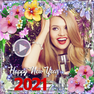 اسکرین شات برنامه Happy New Year video maker 2021 1