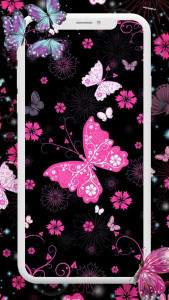 اسکرین شات برنامه Cute Butterfly wallpapers 8