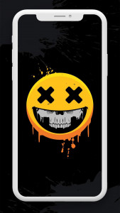 اسکرین شات برنامه Funny Emoji Wallpapers - Smiley Face 4