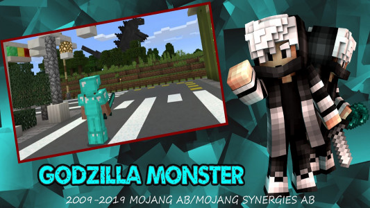 اسکرین شات بازی Mod Godzilla: Monster for MCPE 2