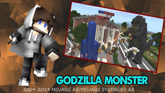 اسکرین شات بازی Mod Godzilla: Monster for MCPE 1
