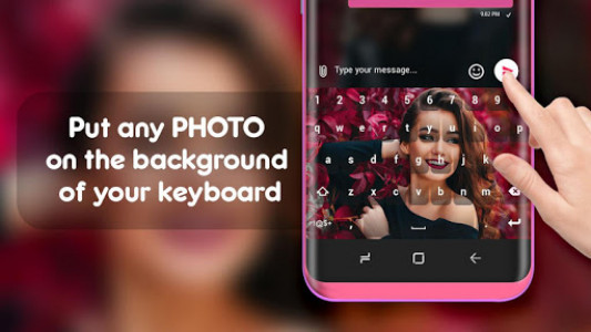 اسکرین شات برنامه My Photo Background For Emoji Keyboard 1
