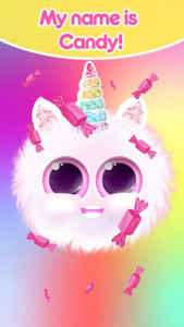 اسکرین شات برنامه Pink Fluffy Unicorn - Cute Moving Background 3