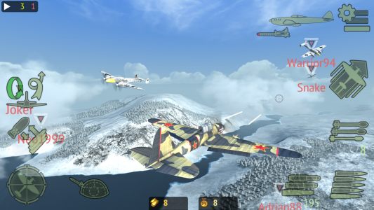 اسکرین شات بازی Warplanes: Online Combat 2