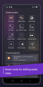 اسکرین شات برنامه Music editor, Voice modifier 1