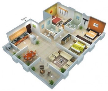اسکرین شات برنامه 3D house plan designs 3