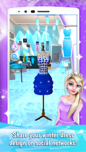 اسکرین شات برنامه Ice Princess Dress Designer 4