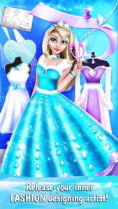 اسکرین شات برنامه Ice Princess Dress Designer 1