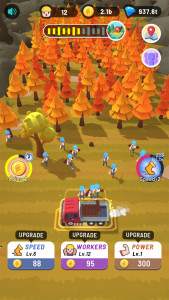 اسکرین شات بازی Idle Lumber 1