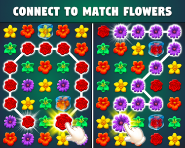 اسکرین شات بازی Flower Match Puzzle Game: New Flower Games 2019 2