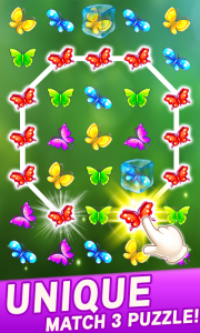 اسکرین شات بازی Match 3 Butterfly Puzzle Games 1