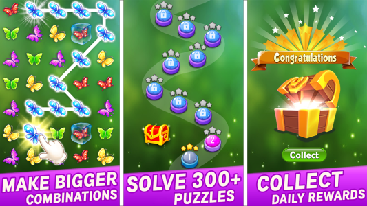 اسکرین شات 7 بازی Match 3 Butterfly Puzzle Games