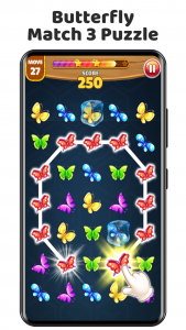 اسکرین شات 1 بازی Match 3 Butterfly Puzzle Games