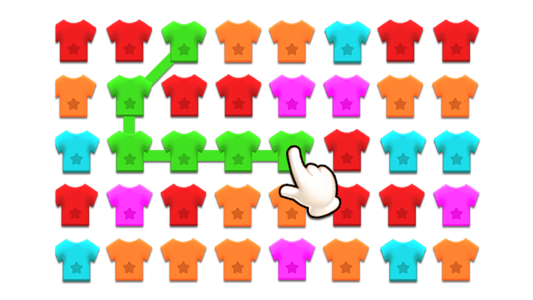 اسکرین شات 2 بازی Cloth Match 3 Line Puzzle Game