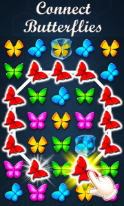 اسکرین شات بازی Butterfly Match Games Offline 1
