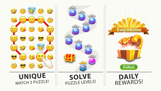 اسکرین شات 6 بازی Emoji Puzzle Matching Game