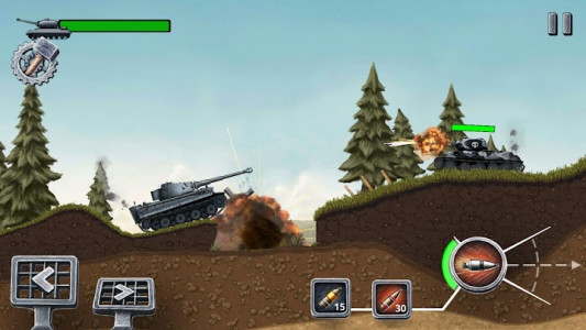 اسکرین شات بازی Front Line Hills: Tank Battles 2