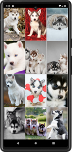 اسکرین شات برنامه Husky Puppies Wallpapers 3