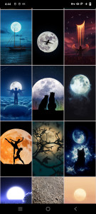 اسکرین شات برنامه Beautiful Moon Wallpapers 1