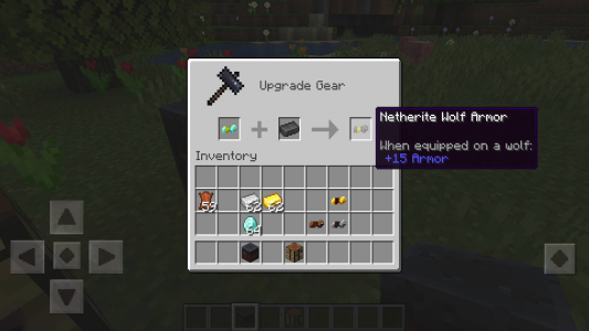 اسکرین شات 6 برنامه Wolf Armor Mod for Minecraft